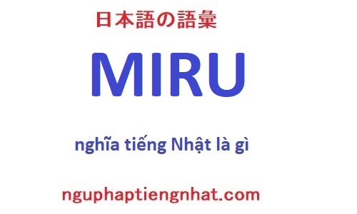 Miru tiếng Nhật là gì?