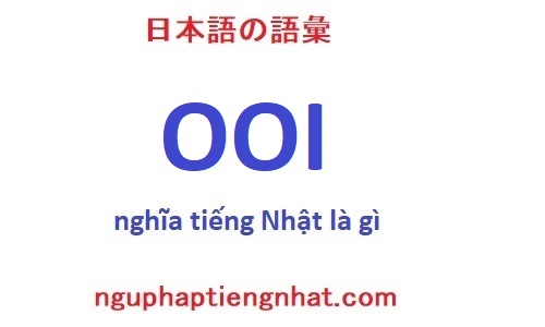Ooi tiếng Nhật là gì